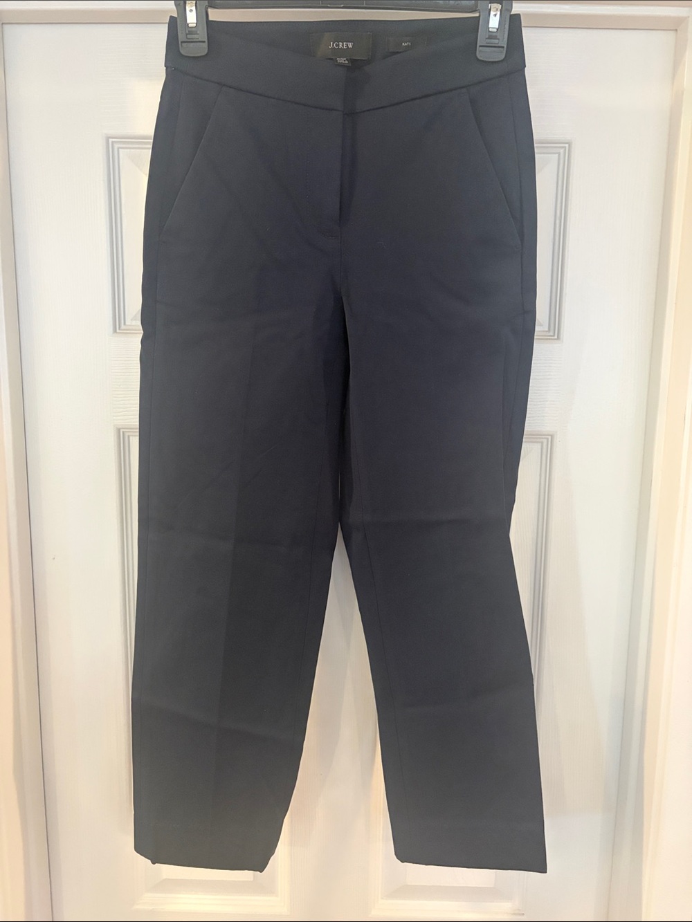 J. Crew Navy Straight-Leg Women's Trousers